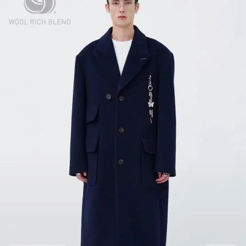 [BUNJANG] IEY Single Coat Navy / IEY 이에이 싱글 코트 네이비