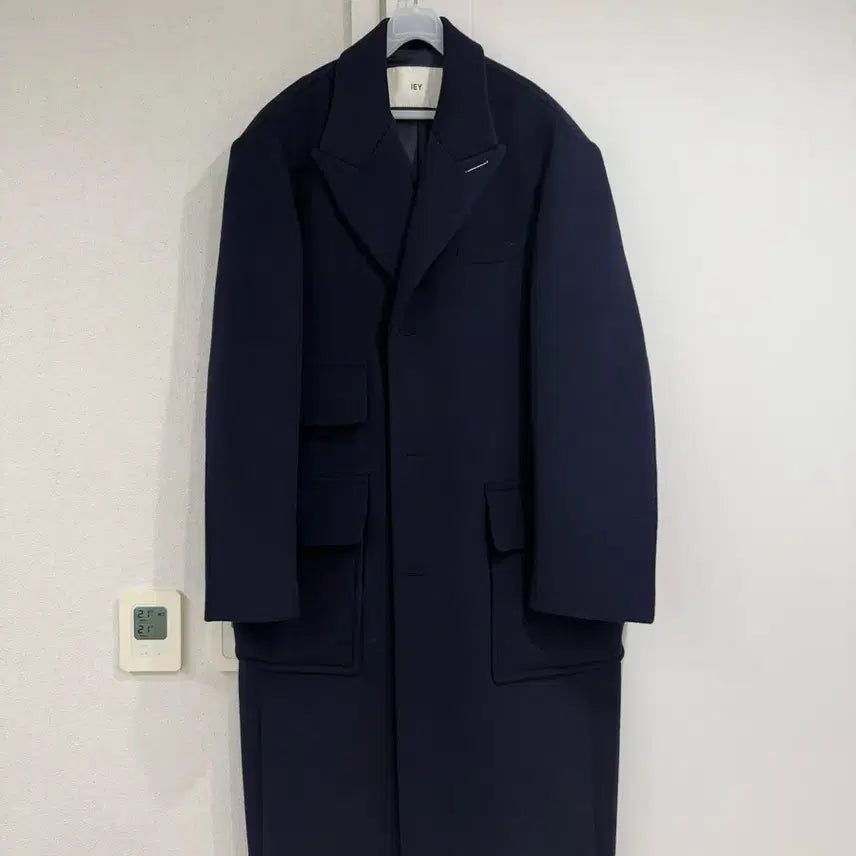 [BUNJANG] IEY Single Coat Navy / IEY 이에이 싱글 코트 네이비