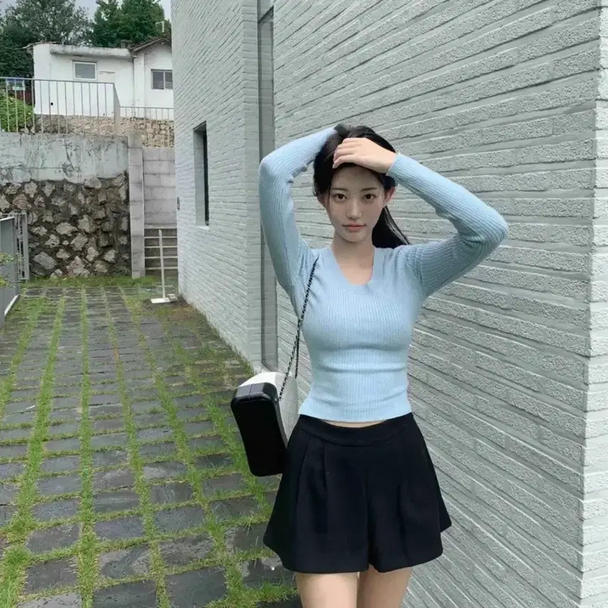 [BUNJANG] Jennyo U-neck Knit Sweater / 제니오 유넥니트