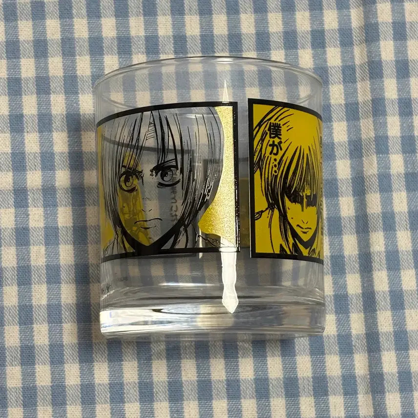 [SOLD OUT] (박스O) 진격의거인 진격거 아르민 고전쿠지 유리 컵 굿즈
