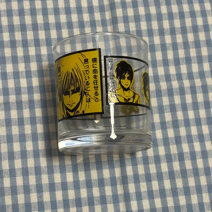 [SOLD OUT] (박스O) 진격의거인 진격거 아르민 고전쿠지 유리 컵 굿즈