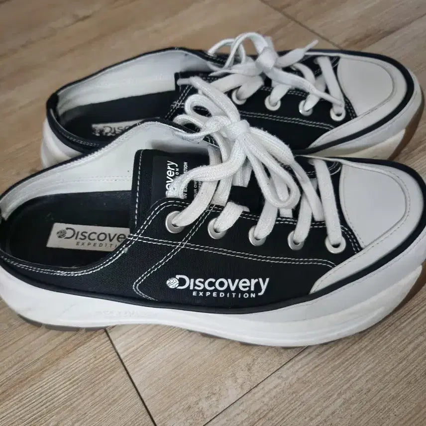 [BUNJANG] Discovery Sneakers Black/White / 딥커버리뮬 스니커즈 블랙/화이트