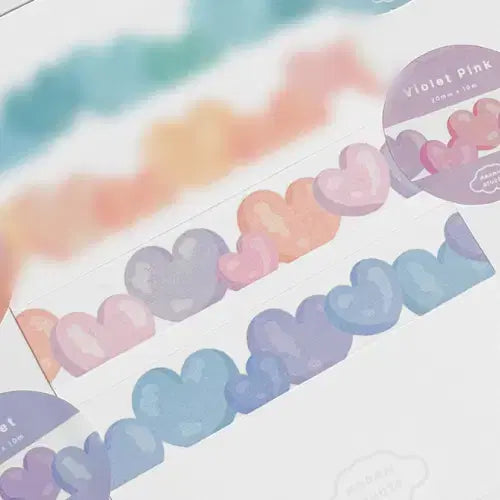[BUNJANG] Harans Studio Bubble Heart Washi Tape Set / 하란스튜디오 버블 하트 마테 2종
