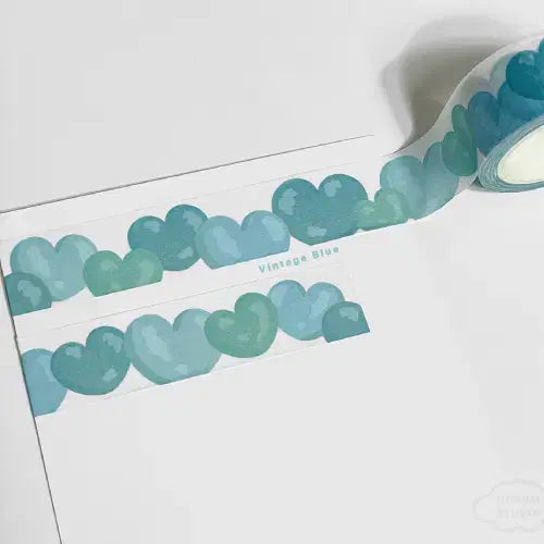 [BUNJANG] Harans Studio Bubble Heart Washi Tape Set / 하란스튜디오 버블 하트 마테 2종