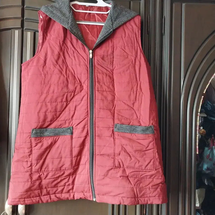 [BUNJANG] Hooded Padded Vest / 후드 코트조끼