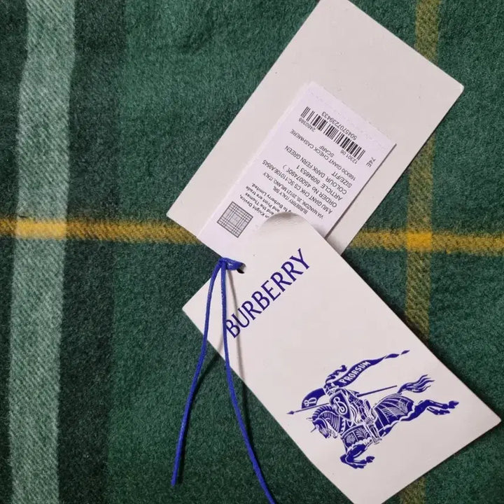 [BUNJANG] Burberry Cashmere Scarf Green / 버버리 캐시미어 머플러 그린 초록색 정품 목도리