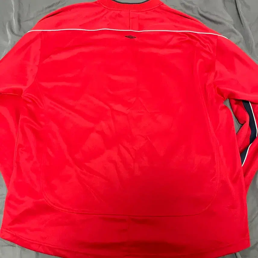[BUNJANG] Umbro Pro Training Long Sleeve Top - Red/Navy - XXL / [XXL/빅사이즈] 엄브로 프로 트레이닝 웜업 롱슬리브 탑 레드/네이비