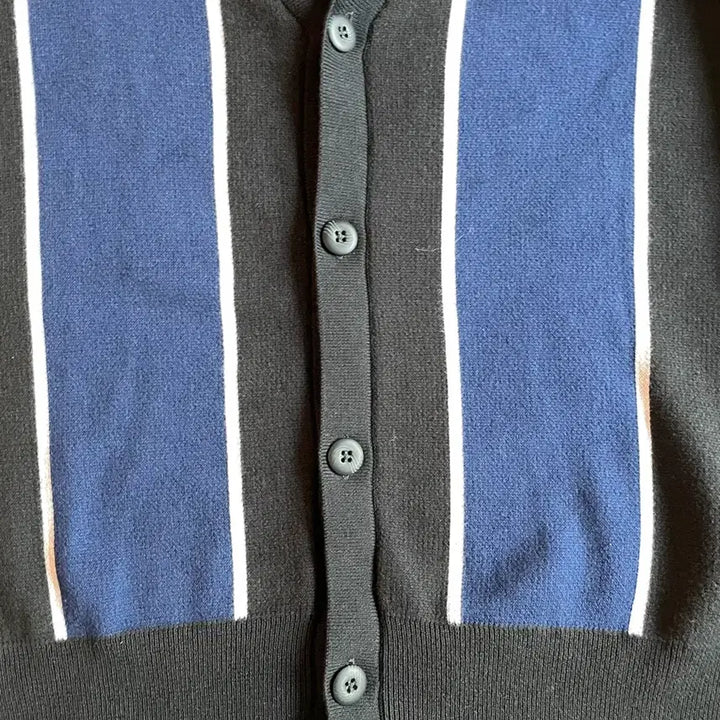 [BUNJANG] Nike Club Fairway Stripe Sweater Cardigan (XL) / 나이키 클럽 페어웨이 스트라이프 스웨터 가디건(새제품. XL)