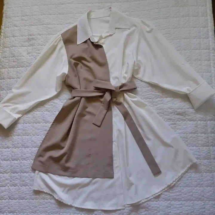 [BUNJANG] Long Shirt Dress / 셔츠식 롱 원피스 (새상품 )