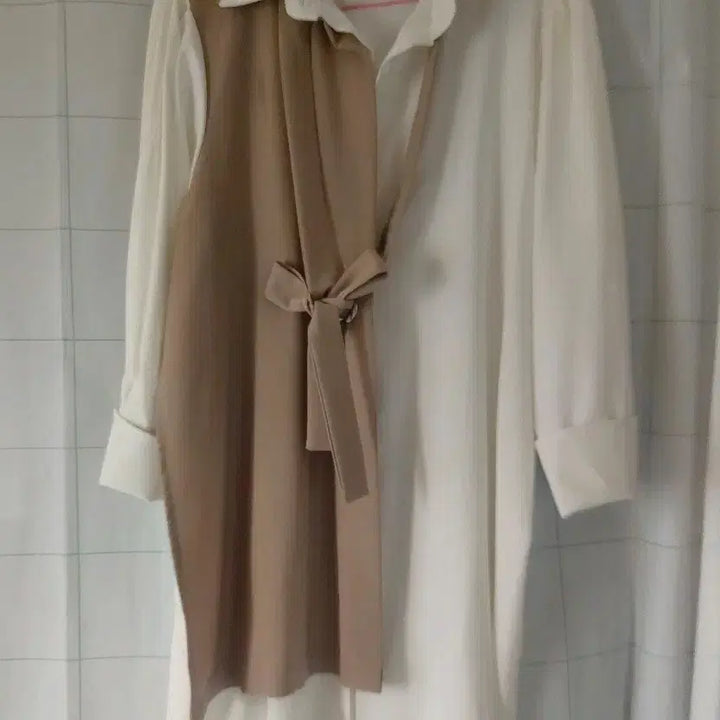 [BUNJANG] Long Shirt Dress / 셔츠식 롱 원피스 (새상품 )
