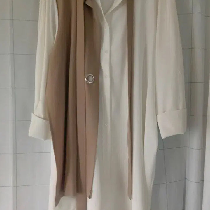 [BUNJANG] Long Shirt Dress / 셔츠식 롱 원피스 (새상품 )