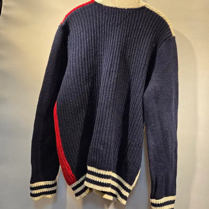[BUNJANG] Tommy Hilfiger Color Block Knit Cardigan / 타미힐피거 컬러블록 니트 가디건
