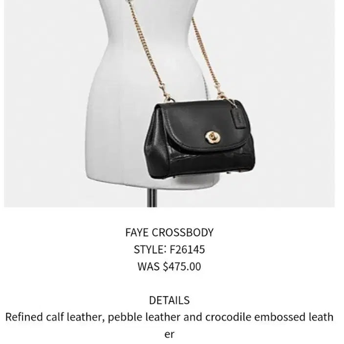 [BUNJANG] Coach Faye Crossbody Bag / (새상품)코치 페이 크로스백