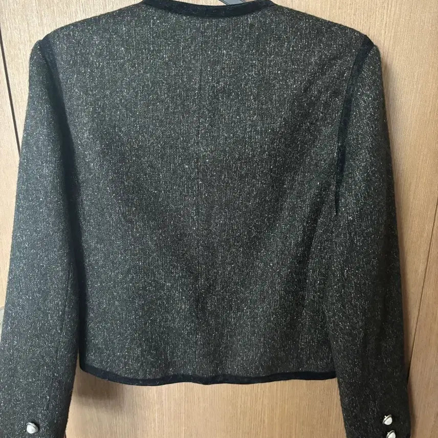 [BUNJANG] SIYAZU Dark Gray Tweed Jacket / SIYAZU 시야쥬 노티드 다크그레이 트위드 자켓