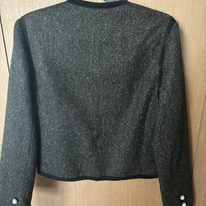 [BUNJANG] SIYAZU Dark Gray Tweed Jacket / SIYAZU 시야쥬 노티드 다크그레이 트위드 자켓