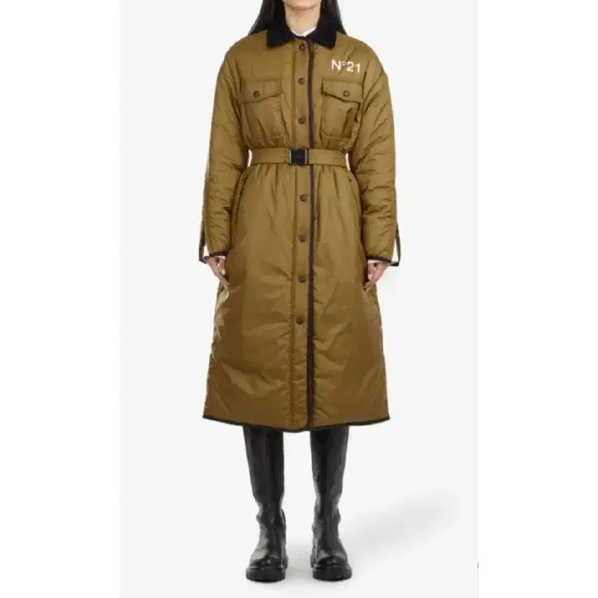 [BUNJANG] N21 Special Belted Collar Padded Jacket / N21 넘버투애니원 스페셜 벨티드 카라 패딩자켓