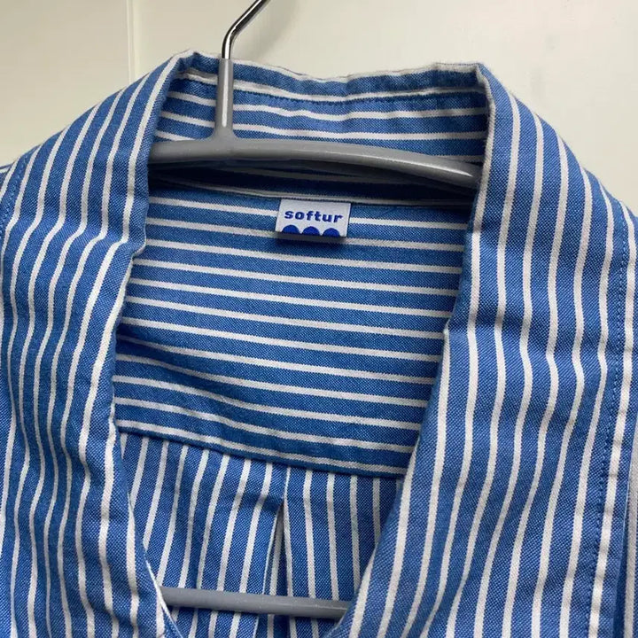 [BUNJANG] Softer Blue Stripe Shirt / 소프터 블루 스트라이프 셔츠