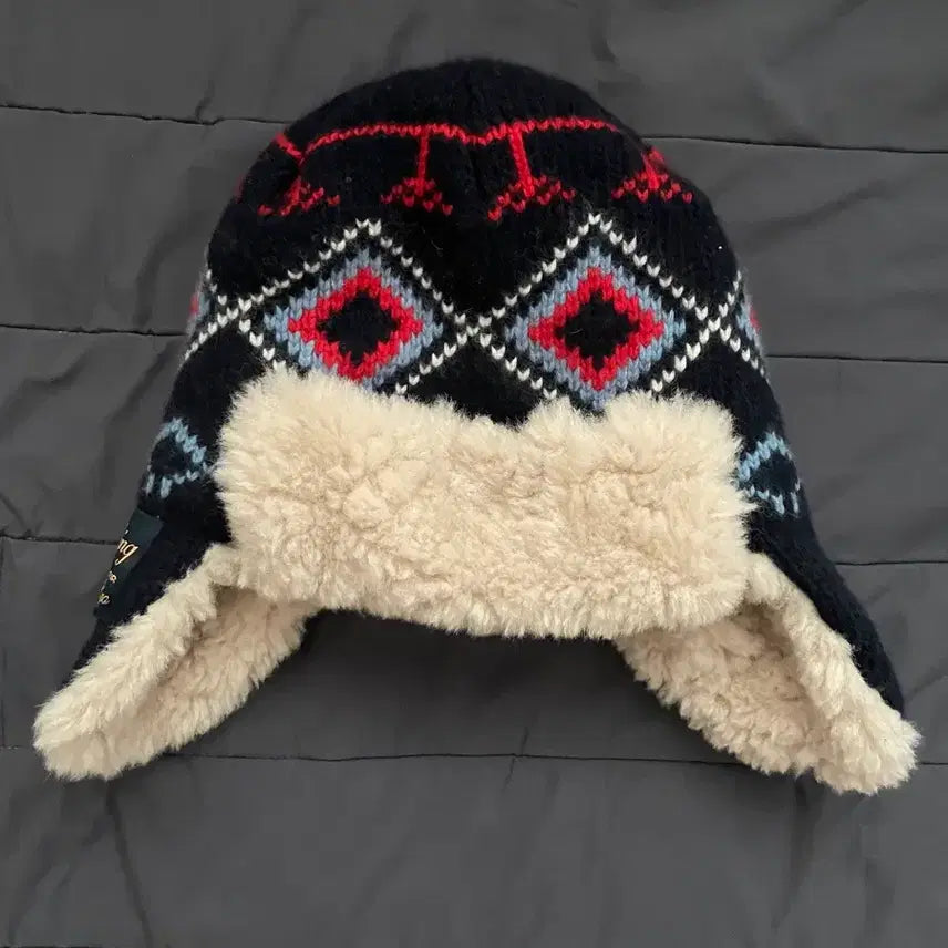 [SOLD OUT] 비이커 클로딩 귀달이 털모자 네이비 거의 새상품