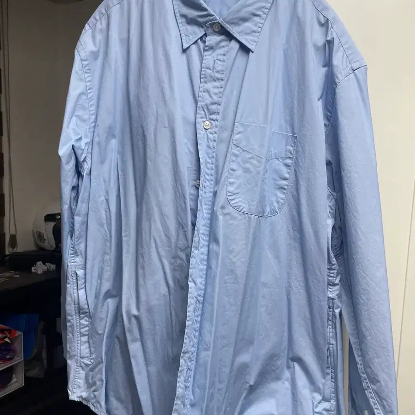 [BUNJANG] Softer Blue Casual Shirt / 소프터 블루 셔츠