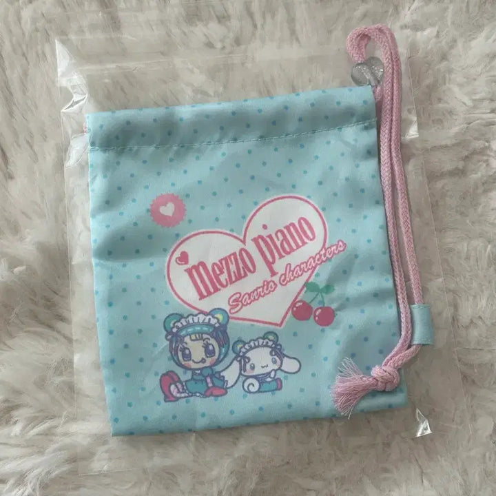 [BUNJANG] Mezzo Piano Cinnamoroll Collaboration Mini Pouch / 메조피아노 시나모롤 콜라보 복주머니 미니 파우치