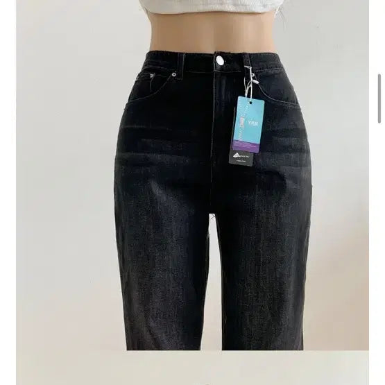 [BUNJANG] Black Wide Denim Pants (S) / [새상품] 흑청 와이드 데님 팬츠 S