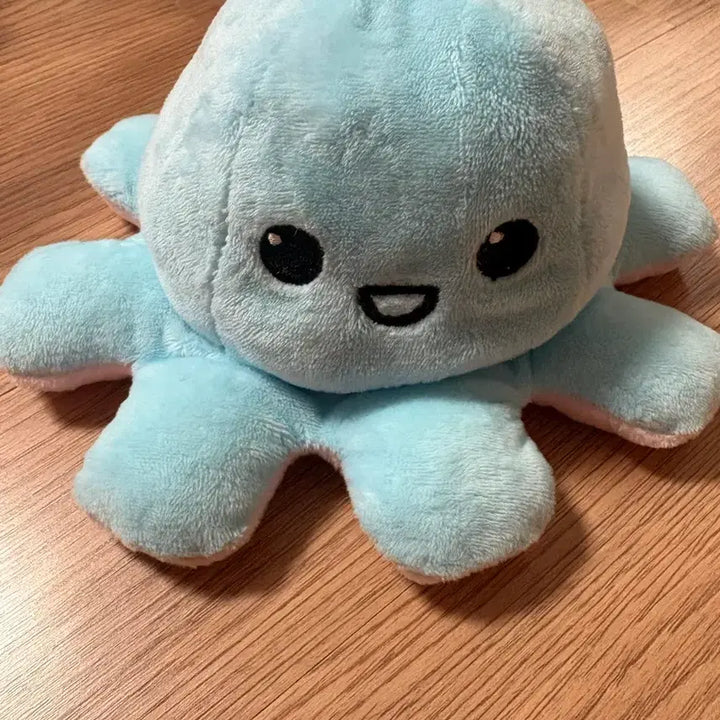 양면 문어 감정표현 리버시블 인형