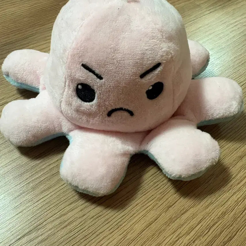 양면 문어 감정표현 리버시블 인형