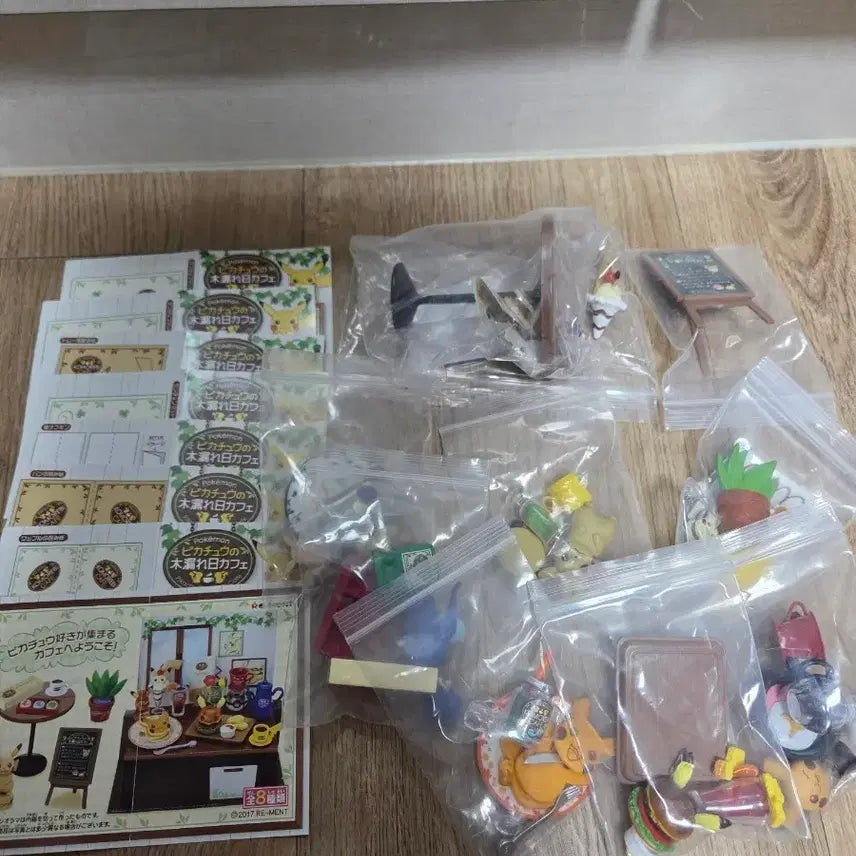 [BUNJANG] Pokemon Cafe Re-ment Figure Bundle Set (6 Types) / 포켓몬 카페 리멘트 피규어 일괄 8종