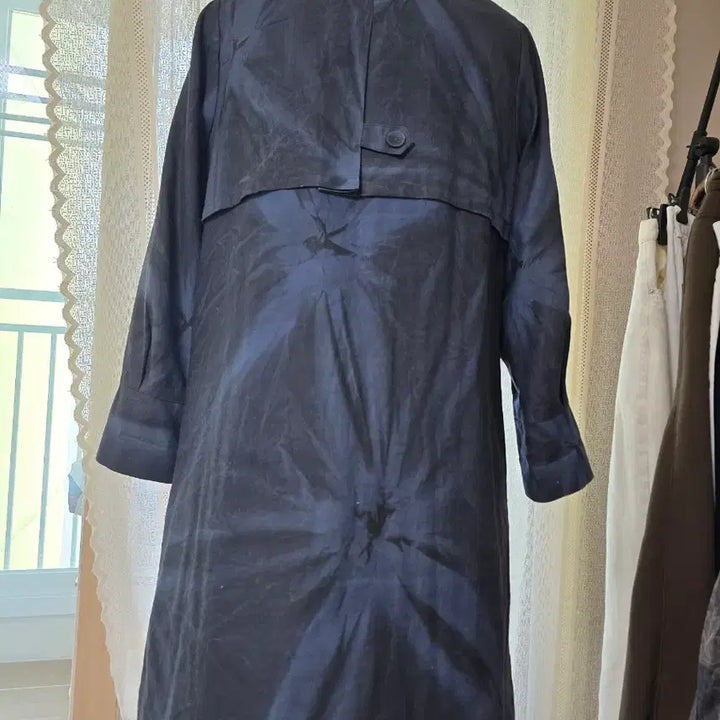 [BUNJANG] Natural Dye Double Coat / 쪽염 + 먹물 천연 염색 더블 코트