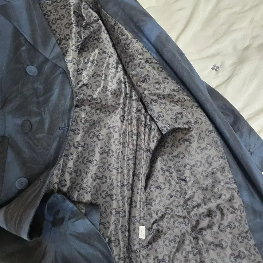 [BUNJANG] Natural Dye Double Coat / 쪽염 + 먹물 천연 염색 더블 코트