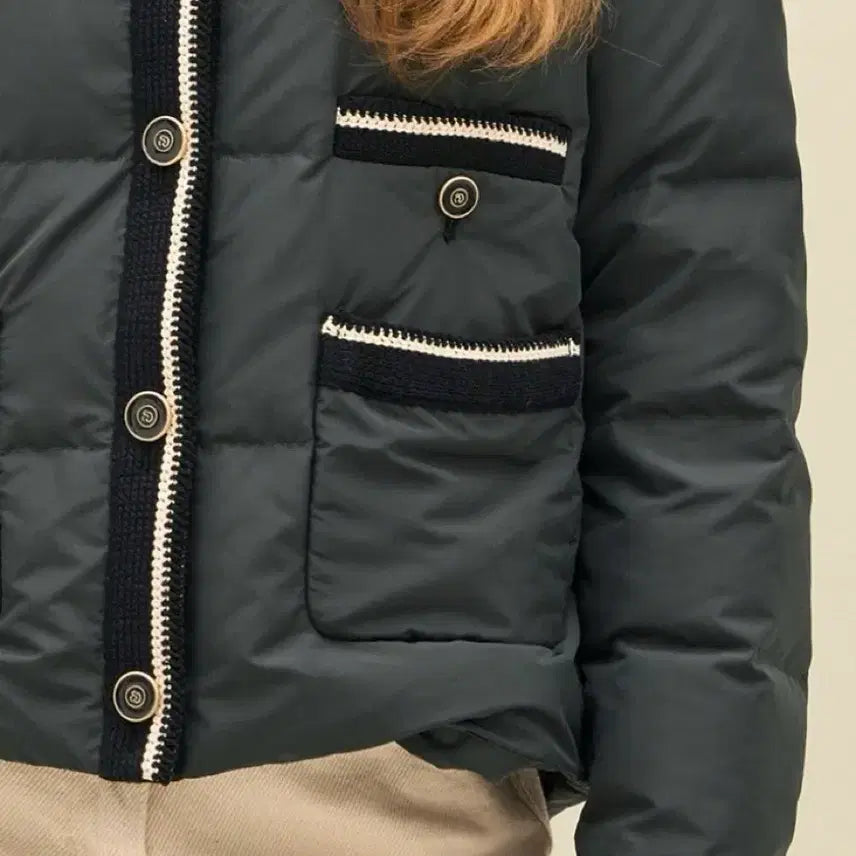 [BUNJANG] SJSJ Collarless Goose Down Jacket / SJSJ 칼라리스 구스다운 차콜그레이