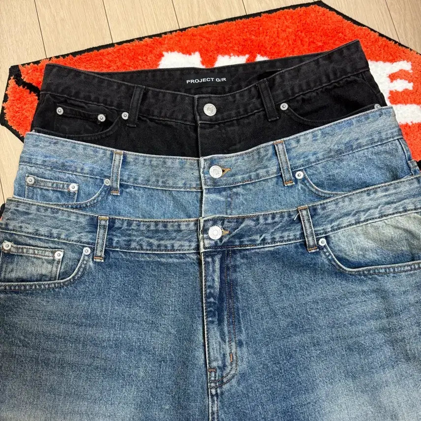 [BUNJANG] Project GR 3-Layered Pants Blue / 프로젝트GR 3레이어드 팬츠 블루