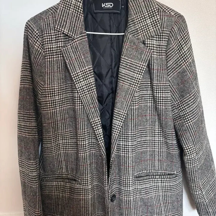 [BUNJANG] Brown Checkered Jacket / 브라운 체크무늬 자켓