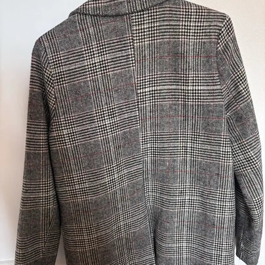 [BUNJANG] Brown Checkered Jacket / 브라운 체크무늬 자켓