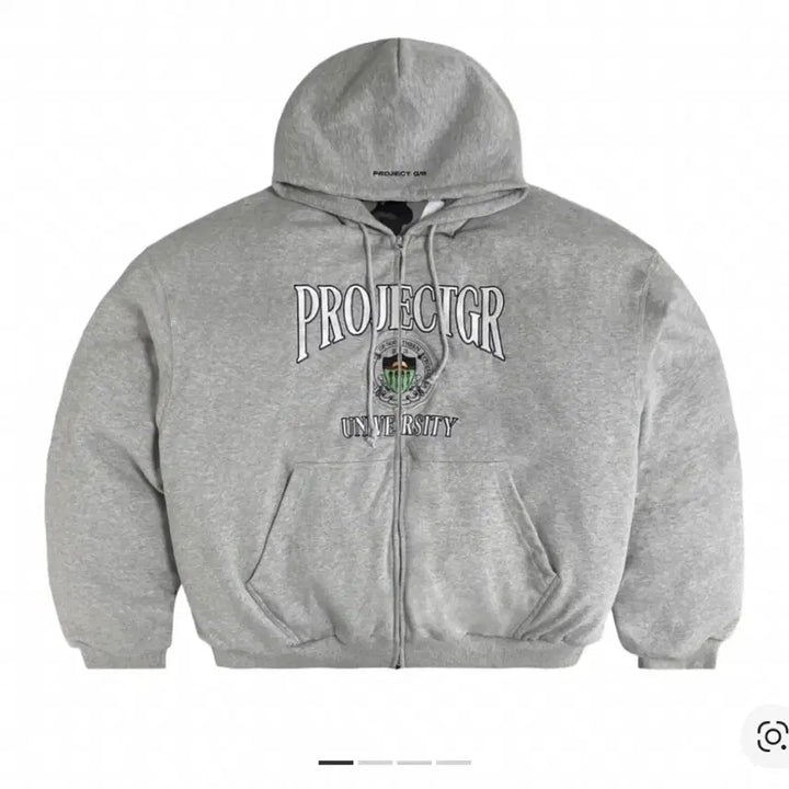 [BUNJANG] Project GR Reversible Hooded Puffer Jacket - Gray / [2]프로젝트gr 리버시블 후드 퍼퍼 자켓 그레이