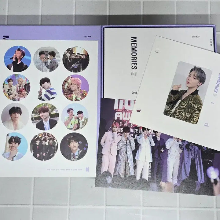 방탄소년단 2018 메모리즈 blu-ray 풀셋 지민 포카 bts