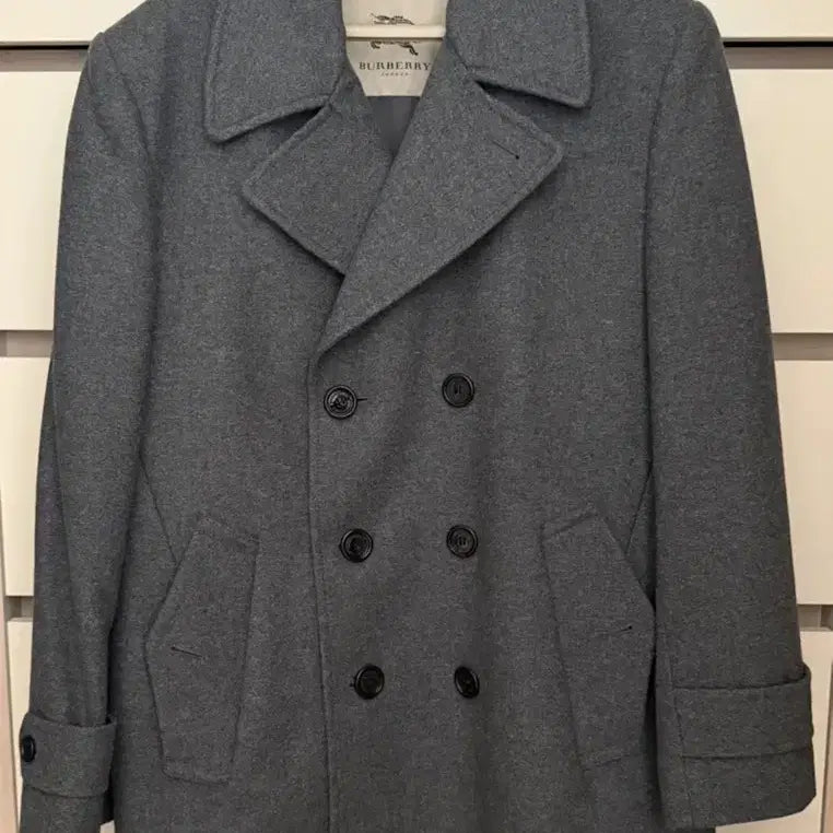 [BUNJANG] Burberry Double Breasted Wool Coat / 버버리 더블 브레스트 울 코트 남성 코트