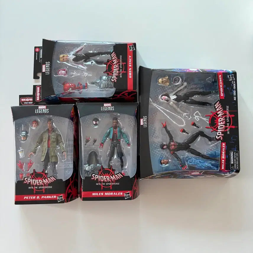 [BUNJANG] Marvel Legends Spider-Man: Into the Spider-Verse Bundle Set / 마블레전드 스파이더맨 뉴 유니버스 일괄 판매