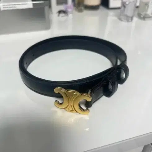 [BUNJANG] Celine Triomphe Belt 75 Size / 셀린느트리오페  금장 벨트 75사이즈