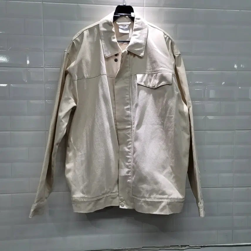 [BUNJANG] Adidas White Denim Jacket / 아디다스 화이트 데님자켓