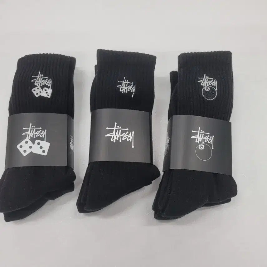 [BUNJANG] Stussy Socks Bundle Set / 스투시 쿠션양말 주사위/8볼/베이직 6켤레