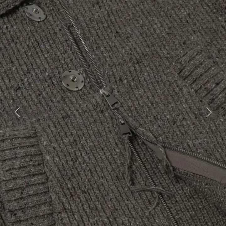 [BUNJANG] OUAT Meta Zip Knit Jacket / [3] OUAT 메타 집 니트 자켓