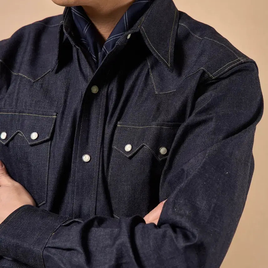 [BUNJANG] Anatomica Western Denim Shirt / XL)아나토미카 웨스턴 데님 셔츠