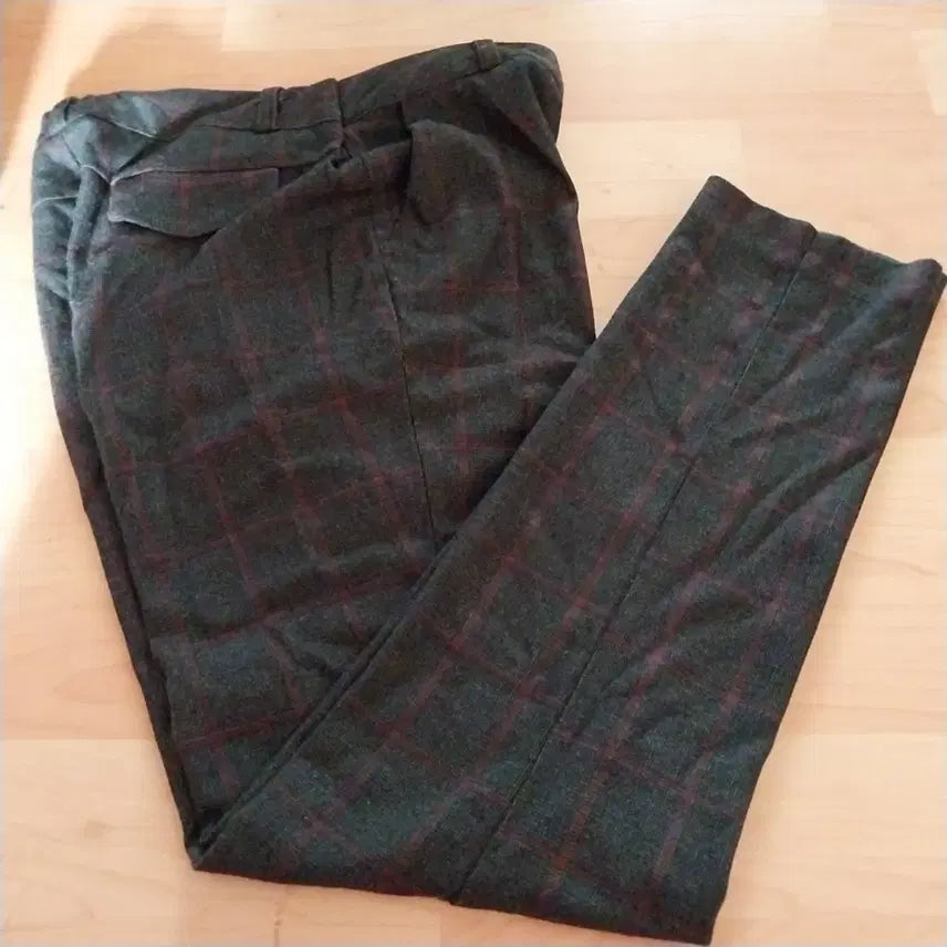 [BUNJANG] Check Pattern Slacks / 체크 패턴  모 슬랙스 바지