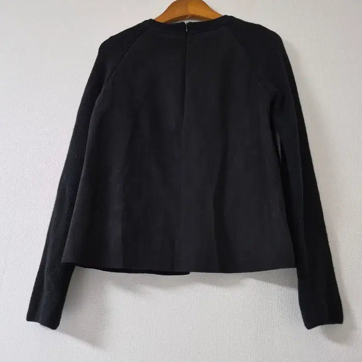 [BUNJANG] O'z Second Black Lace Point Knit Top / [오즈쎄컨드]블랙 레이스 포인트 니트 긴팔