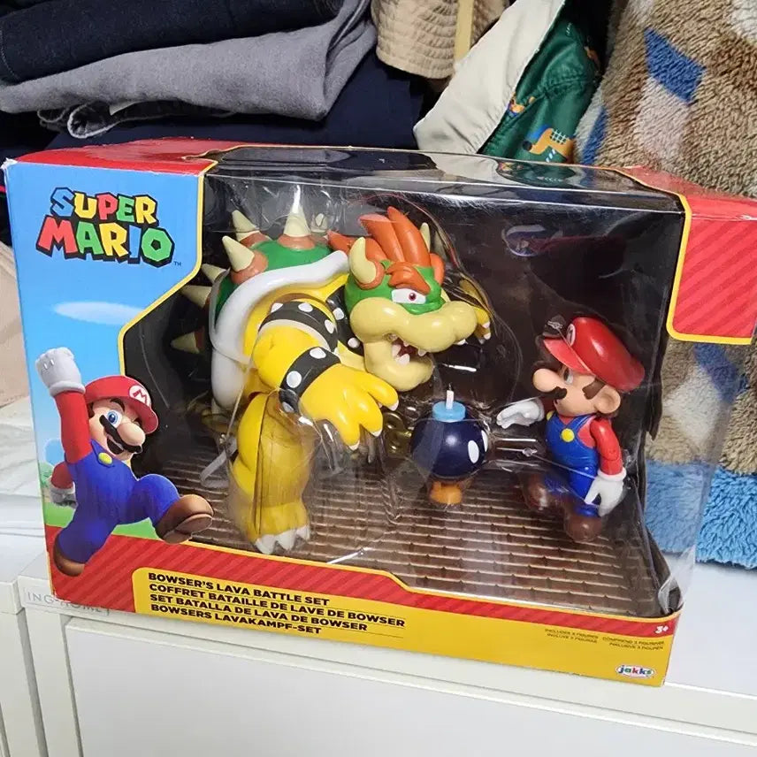 [BUNJANG] Nintendo Super Mario Figure Set / 마리오 쿠파 폭탄병 피규어 (3피스) 쿠파 vs 마리오 입체