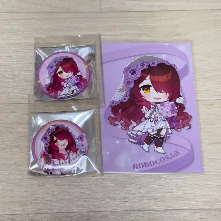 [SOLD OUT] 홀로라이브 도쿄역 팝업스토어 로보코 캔뱃지 2종+특전