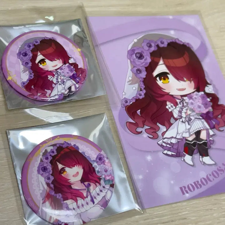 [SOLD OUT] 홀로라이브 도쿄역 팝업스토어 로보코 캔뱃지 2종+특전