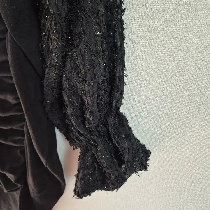 [BUNJANG] JSTYLE Black Shirring Mini Dress / 블랙 셔링 미니 원피스 퍼프소매 3xl 빅사이즈