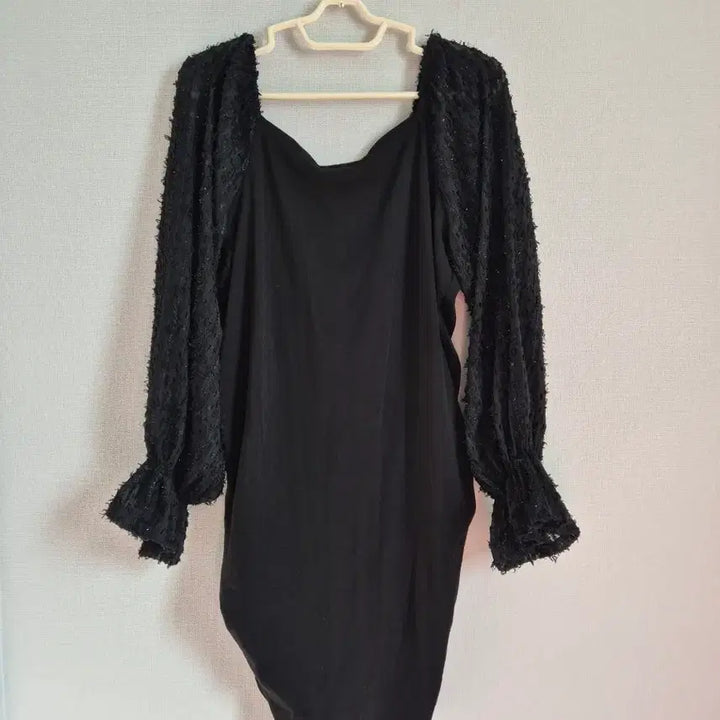 [BUNJANG] JSTYLE Black Shirring Mini Dress / 블랙 셔링 미니 원피스 퍼프소매 3xl 빅사이즈